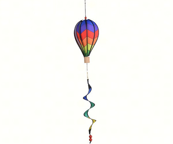 PREMIER DESIGNS - Hot Air Balloon Chevron Rainbow Wind Spinner Small PD25804 630104258047