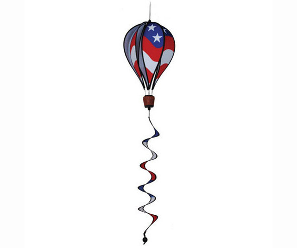 PREMIER DESIGNS Hot Air Balloon Patriotic Wind Spinner - Wind Garden Decor - Small PD25882 630104258825