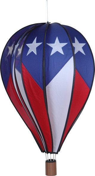 PREMIER DESIGNS - Patriotic Flag Colored - Hot Air Balloon Wind Garden Spinner (PD25918) 630104259181