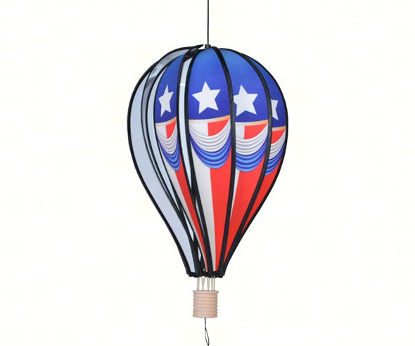 PREMIER DESIGNS - Vintage Patriotic 18 inch Hot Air Balloon Wind Spinner PD26402 630104264024