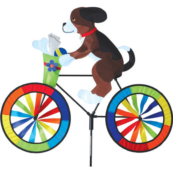 PREMIER DESIGNS - Puppy on Bike - Wind Garden Spinner (PD26706) 630104267063