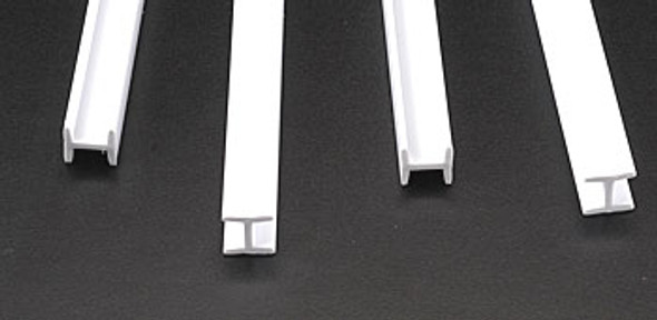 PLASTRUCT - 90548 Plastic Styrene Miniature H-Column Beam 3/8"x15"H (4) 764050905486