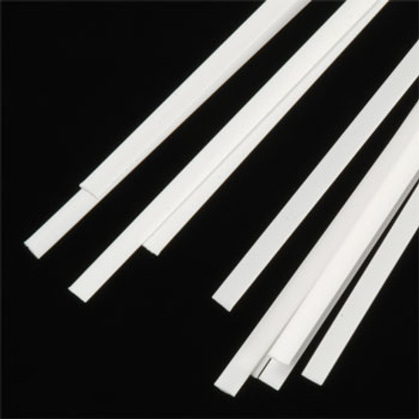 PLASTRUCT - 90715 Plastic Styrene Rectangle Strip Stock .010x.100x10" (10) 764050907152