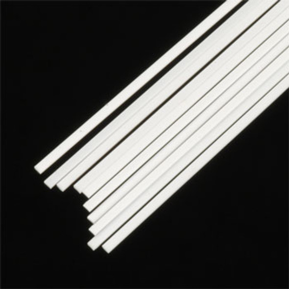 PLASTRUCT - 90722 Plastic Styrene Rectangle Strip Stock .020x.040x10" (10) 764050907220