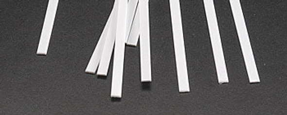 PLASTRUCT - 90736 Plastic Styrene Rectangle Strip Stock .030x1/8x10" (10) 764050907367
