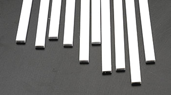 PLASTRUCT - 90779 Plastic Styrene Rectangle Strip Stock .100x1/4x10"10) 764050907794