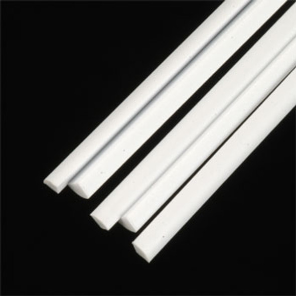 PLASTRUCT - 90895 Plastic Styrene Quarter-Round Rod .100x10" (5) 764050908951