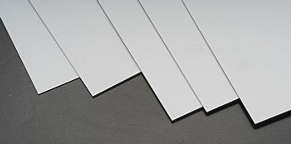 PLASTRUCT - 91002 Plastic ABS Gray Sheet Stock .020x7x12" (5) 764050910022