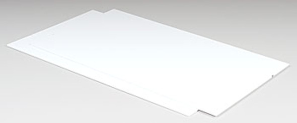PLASTRUCT - 91106 Plastic White Styrene Sheet Stock .080x7x12". (2) 764050911067