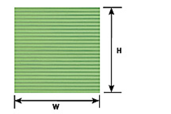 PLASTRUCT - Scale Plastic Pattern Sheet - 1/16" CLAPBOARD SIDING SHEET - (2 Pack) (91550) 764050915508