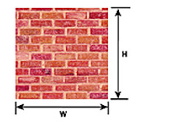 PLASTRUCT - Scale Plastic Pattern Sheet - G (1:24) ROUGH BRICK SHEET (2 Pack) (91612) 764050916123