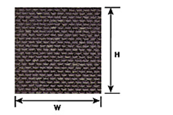 PLASTRUCT - Scale Plastic Pattern Sheet - HO (1:100) ASPHALT SHINGLE SHEET (2 Pack) (91630) 764050916307