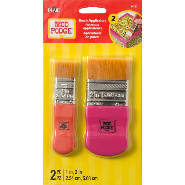 PLAID CRAFTS - Mod Podge Brush Set 1" & 2" 2/Pkg - (MP24780) - 028995247804