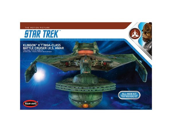 POLAR LIGHTS - 1/350 Scale Star Trek Klingon K't'inga Plastic Model Space SyFy Kit (950) 849398016121