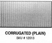 PRECISION PRODUCTS - Half Scale (1/2" Scale) Dollhouse Miniature Plastic Styrene Pattern Sheet Stock - Corrugated (PRE1213)