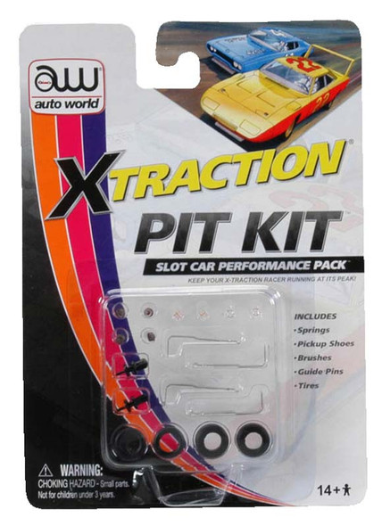 AUTOWORLD - (Round 2) - X-Traction HO Scale Slot Car Pit (Tune Up) Kit (00105) 858388001054