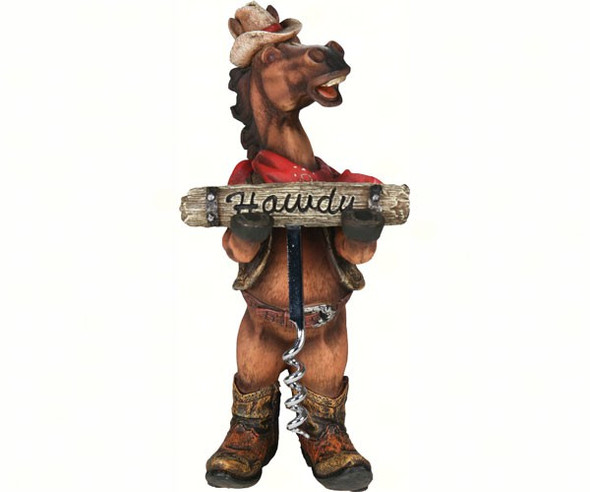 RIVERS EDGE - Horse Holding Corkscrew Bottle Opener Statue REP702 643323702000