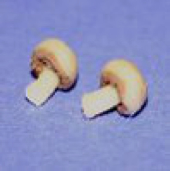 RAINDROP MINIATURES - 1" Scale Dollhouse Miniature - Mushrooms - Set Of 3 (132)