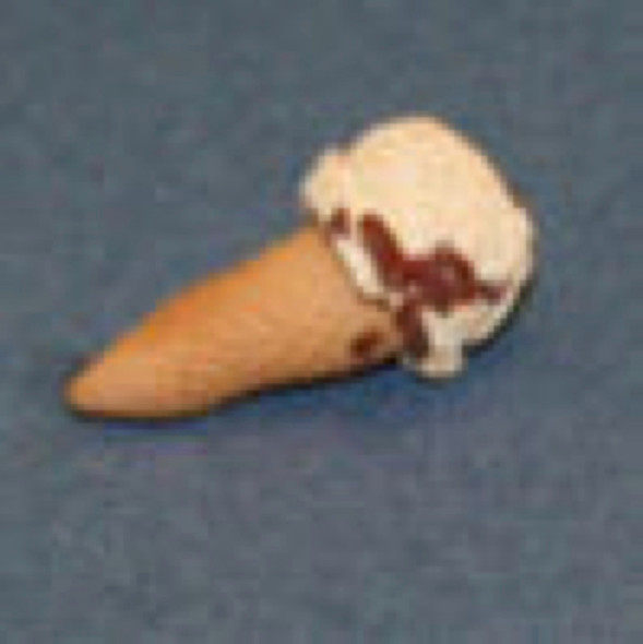 RAINDROP MINIATURES - 1" Scale Dollhouse Miniature - Ice Cream Cone - Swirl (152)