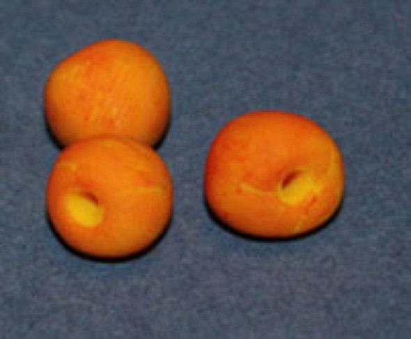 RAINDROP MINIATURES - 1" Scale Dollhouse Miniature - Peaches - Set of 3 (188)