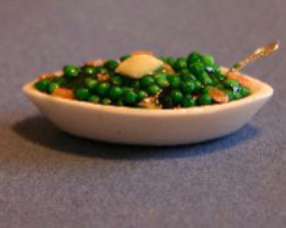 RAINDROP MINIATURES - 1" Scale Dollhouse Miniature - Peas & Carrots Side Dish (72)