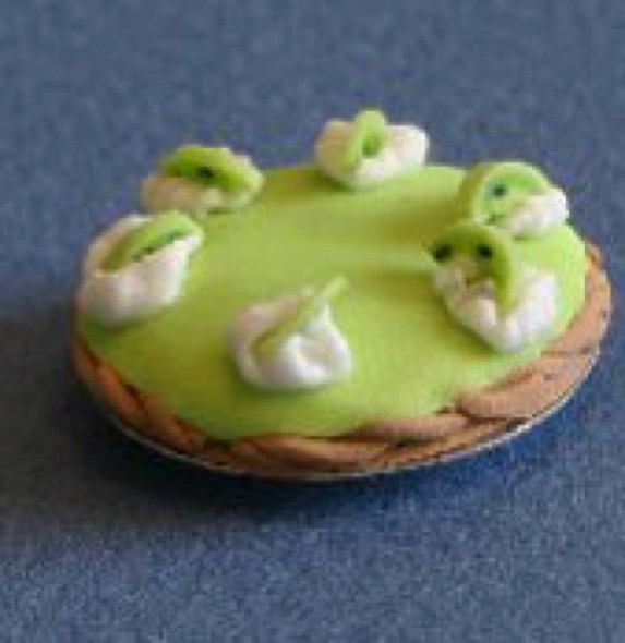 RAINDROP MINIATURES - 1" Scale Dollhouse Miniature - Pie - Kiwi (91)