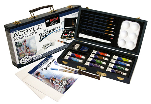 ROYAL BRUSH - ACRYLIC PAINTING SET for Beginners (ACR3000) 090672240156