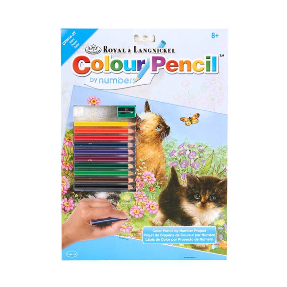 ROYAL BRUSH - "Kittens" Colour Pencil by Numbers Kit (CPN14) 090672943545