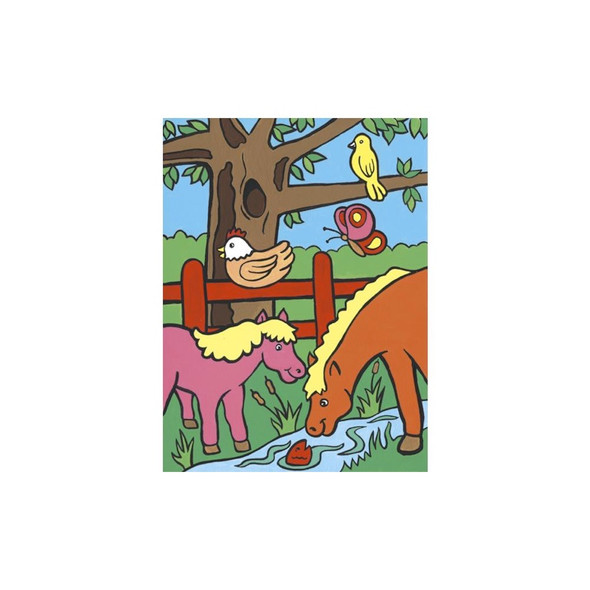 ROYAL BRUSH - My First Paint By Number Kit 8.75"X11.375"-Farm Animals (MFPN-8) 090672993076