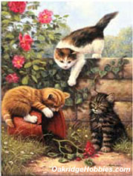 ROYAL BRUSH - KITTENS AT PLAY - Paint by Number Art Craft Kit (PJS52) 090672056955