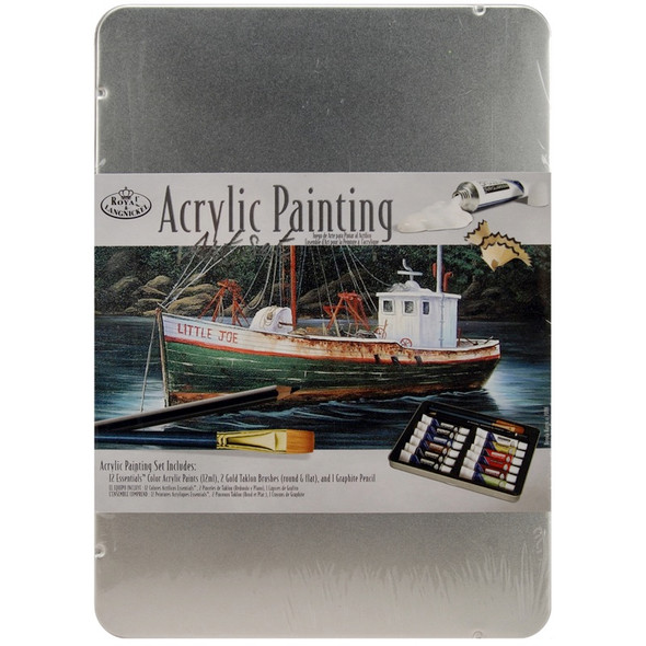 ROYAL BRUSH - Acrylic Painting Art Set With Tin - (RSET2305) 090672052230