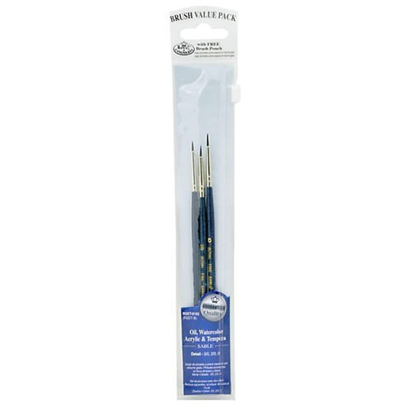 ROYAL BRUSH - Brush Set Value Pack - Sable (RSET9102) 090672225634