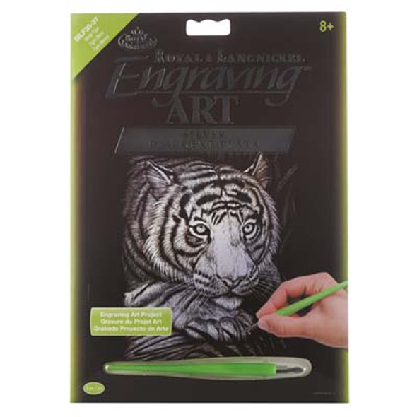 ROYAL BRUSH - Silver White Tiger - Engraving Art Kit SILF38 090672944016