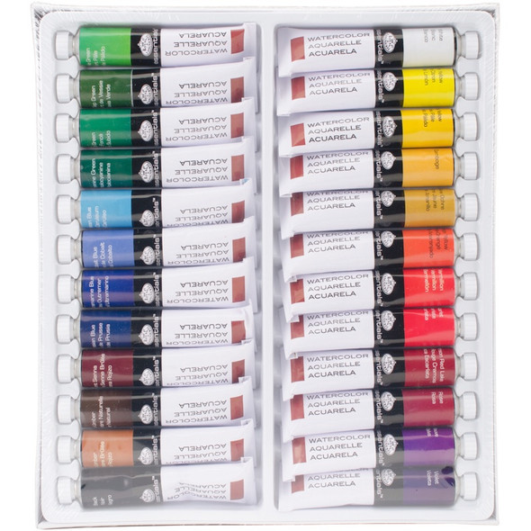 ROYAL BRUSH - Watercolor Paints 21ml 24/Pkg-Assorted Colors (WAT21-24) 090672065544