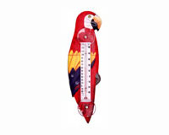 SONGBIRD ESSENTIALS - Red Parrot Small Window Thermometer SE2170704 645194771758