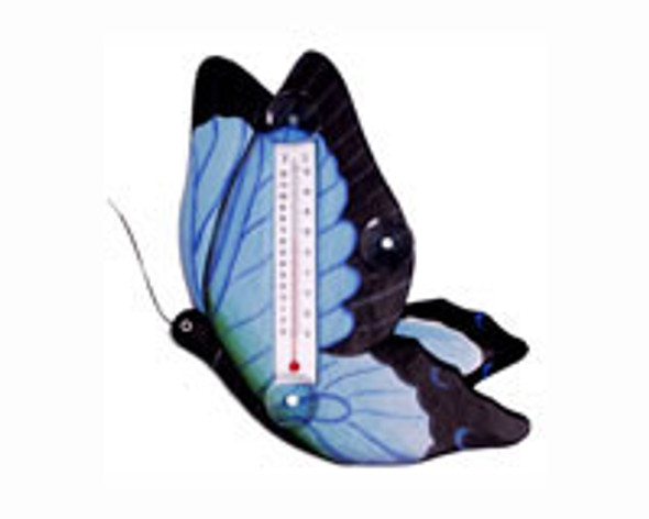 SONGBIRD ESSENTIALS - Blue Swallowtailed Butterfly Small Window Thermometer SE2172507 645194772298