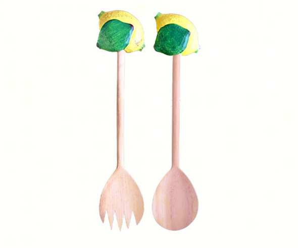 SONGBIRD ESSENTIALS - Lemon Lime - Salad Server Deluxe Set (SE3950323) 645194503236