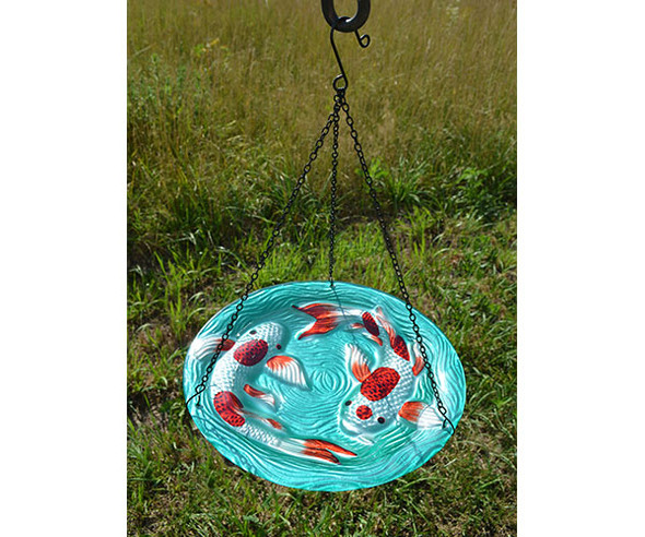 SONGBIRD ESSENTIALS - Koi Pond Hanging Birdbath (SE5029) 645194850293