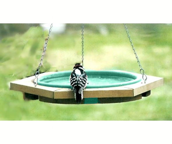 SONGBIRD ESSENTIALS - Mini Hanging Bird Bath Green (SE504) 645194005044