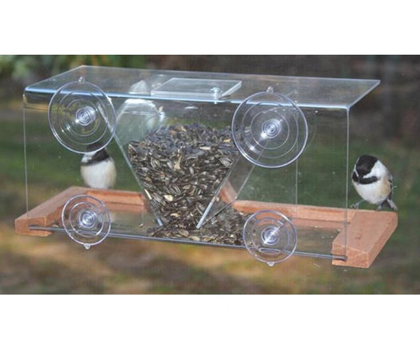 SONGBIRD ESSENTIALS - Window Feeder 8 Bird Seed Feeder (SE538) 645194005389