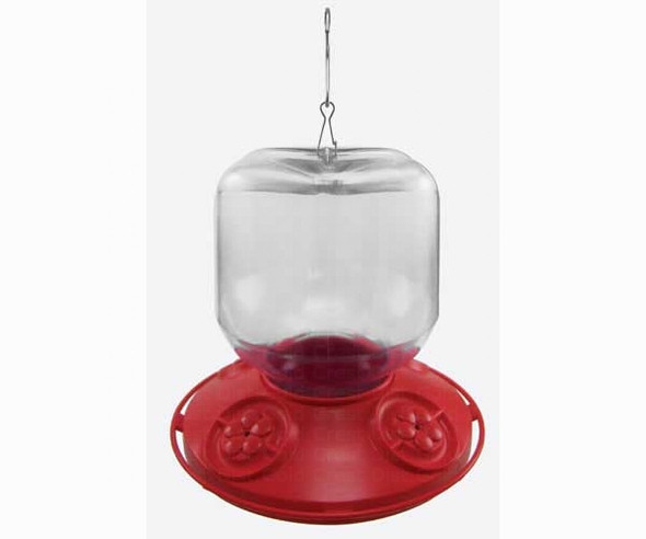 SONGBIRD ESSENTIALS - Dr. JB Switchable 32 oz Feeder with Red Flowers Hummingbird Feeder (SE6025) 645194060258