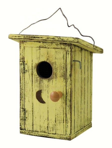 SONGBIRD ESSENTIALS - Birdie Loo Yellow Birdhouse SE911 645194770454