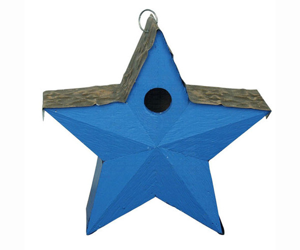 SONGBIRD ESSENTIALS - Country Star Shaped Birdhouse - Blue SE917 645194770515