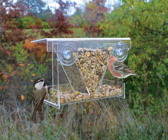 SONGBIRD ESSENTIALS - Clear View Hopper Window Bird Feeder (SE974) 645194775473