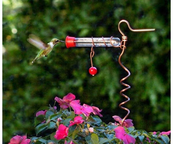 SONGBIRD ESSENTIALS - Flower Pot One Tube Hummingbird Feeder (SEHHFPF1) 645194001046