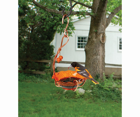 SONGBIRD ESSENTIALS - Copper Oriole Jelly Bird Feeder - Single Cup SEHHORSC 645194770416