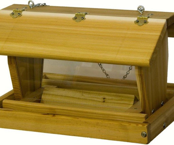 STOVALL - Wooden Medium Hanging Hopper Feeder SP3FH 894259002072