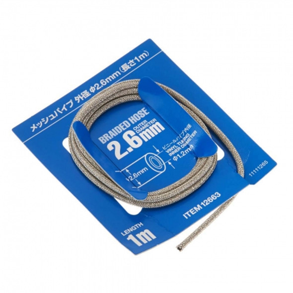 TAMIYA - 1/24 Scale Braided Modeling Hose 2.6mm Detail Part - (12663) 4950344126637