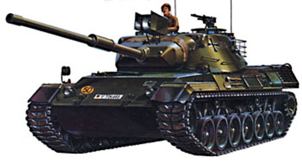TAMIYA - German Leopard Medium Tank 1/35 Scale Plastic Model Kit (35064) 4950344980376