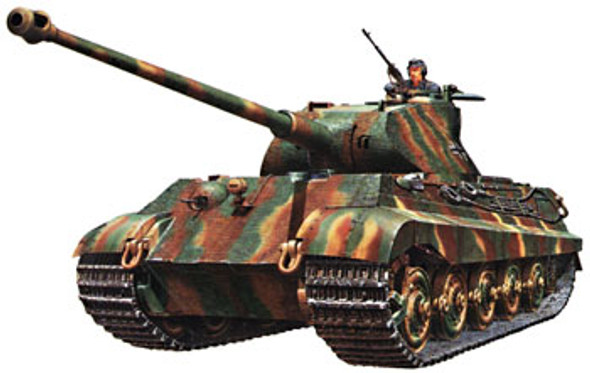 TAMIYA 1/35 King Tiger Porsche Plastic Tank Model Kit (35169) 4950344351695